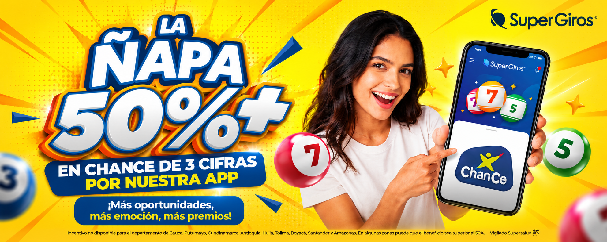 Promoción La Ñapa 50% adicional en premios en chance de 3 cifras directo Promoción La Ñapa 50% adicional en premios en chance de 3 cifras directo